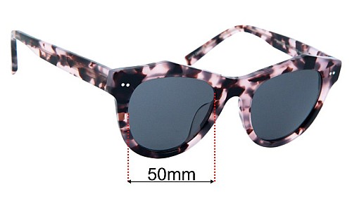 Oscar Wylee Marilyn Replacement Sunglass Lenses - 50mm wide 