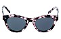Oscar Wylee Marilyn Replacement Sunglass Lenses - 50mm wide - Front View  