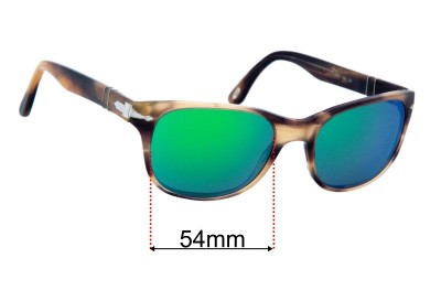 Persol 3020-S Replacement Lenses 54mm wide 