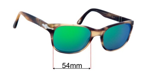 Persol 649 54 Replacement Lenses – Green Crystal, Color Code 31