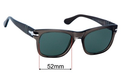 Persol PO3269S Replacement Lenses 52mm wide 