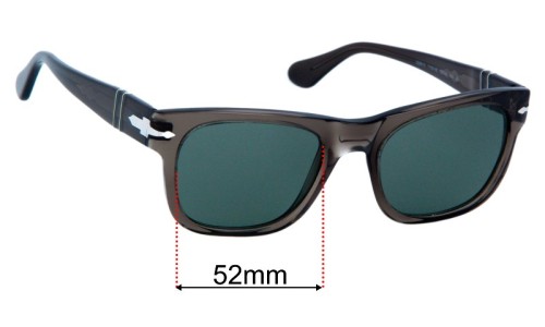 Persol PO3269S Replacement Sunglasses Lenses 52mm 
