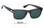 Sunglass Fix Replacement Lenses for Persol PO3269S - 52mm Wide 