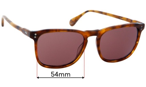 Raen Wiley Lentes de Repuesto 54mm wide 