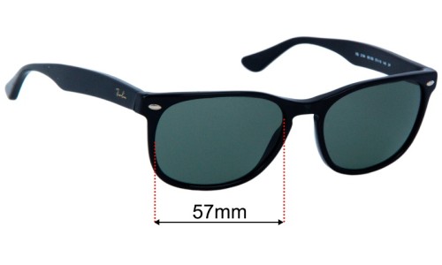 Sunglass Fix Replacement Lenses for Ray Ban RB2184 - 57mm wide 