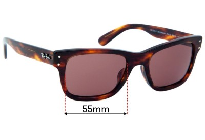 Ray Ban RB2283-F Mr Burbank Replacement Lenses 55mm wide 