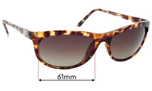 Sunglass Fix Replacement Lenses for Revo Vintage - 61mm Wide 