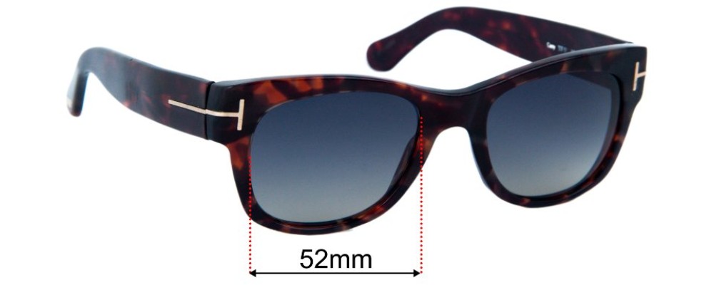 Tom Ford Cary TF 58 Replacement Lenses - 52mm