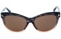Tom Ford Lily TF430 Replacement Sunglass Lenses - Front View 