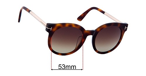 Lunettes De Soleil Tom Ford TF 435 Janina - Gris/marron Dégradé - Neuf Avec étiquettes