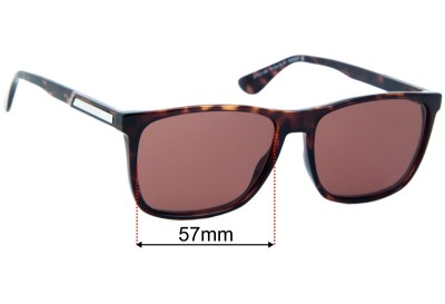 Tommy Hilfiger TH Sun Rx 43 Replacement Lenses 57mm wide 