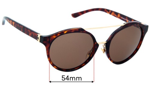 Sunglass Fix Replacement Lenses for Tory Burch TY9048 - 54mm Wide 