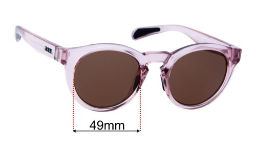 Sunglass Fix Replacement Lenses for Zeal Crowley - 49mm Wide 