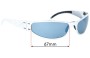 Sunglass Fix Replacement Lenses for Gatorz Paul Jr Motorcycle - 67mm Wide 