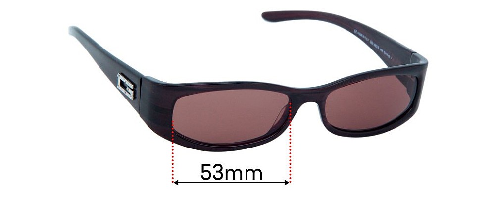 Sunglass Fix Replacement Lenses for Gucci GG1483/S - 53mm Wide