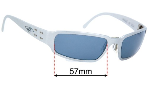 Sunglass Fix Replacement Lenses for Gatorz Unknown Model - 57mm Wide 