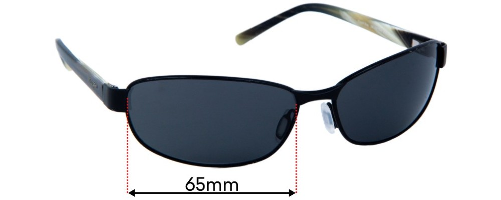 Sunglass Fix Replacement Lenses for Maui Jim MJ256 Napili Bay - 65mm Wide