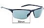Sunglass Fix Replacement Lenses for Police Mod 1626 - 70mm Wide 
