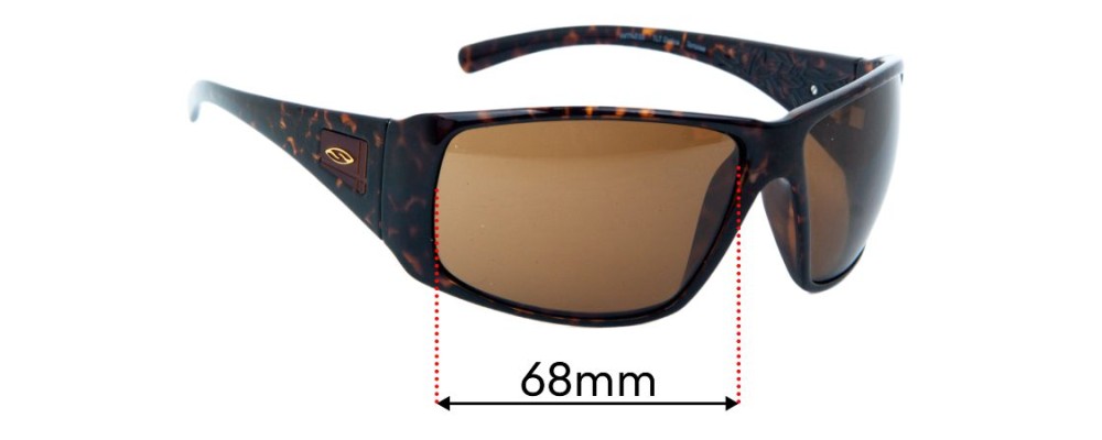 Sunglass Fix Replacement Lenses for Smith Witness - 68mm Wide