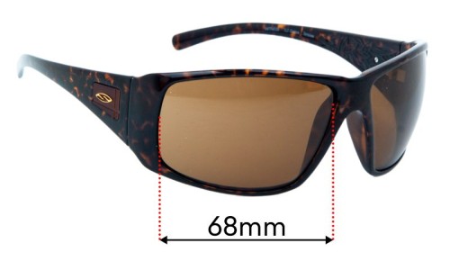 Sunglass Fix Replacement Lenses for Smith Witness - 68mm Wide 