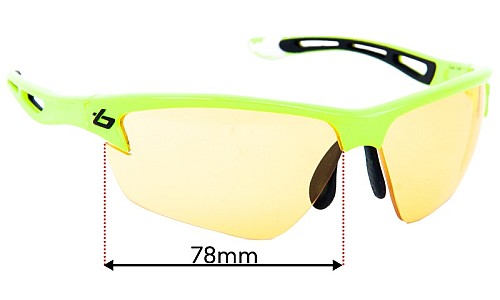 Sunglass Fix Replacement Lenses for Bolle Draft - 78mm Wide 