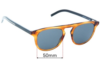 Christian Dior Homme Black Tie 249 Replacement Lenses 50mm wide 