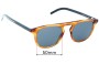 Sunglass Fix Lentes de Repuesto para Christian Dior Homme Black Tie 249 - 50mm Wide 