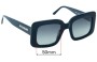 Sunglass Fix Replacement Lenses for Lu Goldie MIA - 50mm Wide 