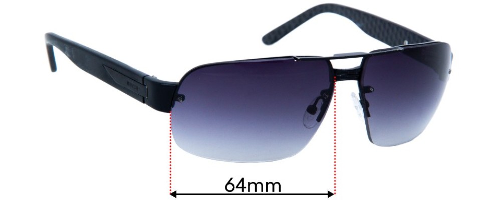 Sunglass Fix Replacement Lenses for Morrissey Blast City - 64mm Wide