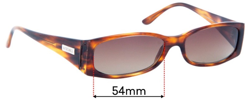 Sunglass Fix Replacement Lenses for Versace MOD 3044 - 54mm Wide