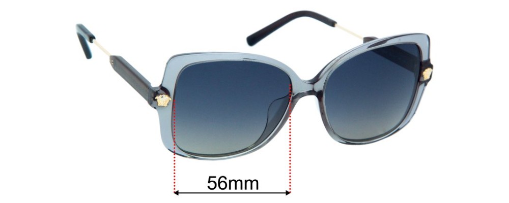 Sunglass Fix Replacement Lenses for Versace VE4390 - 56mm Wide