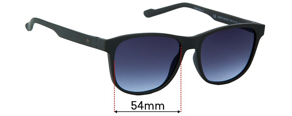 Sunglass Fix Replacement Lenses for Adidas AOR031  - 54mm Wide