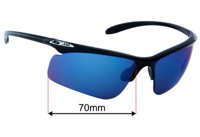 Bolle Warrant Replacement Lenses 70mm wide 