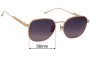 Sunglass Fix Lentes de Repuesto para Bottega Veneta BV 1014SK - 56mm Wide 