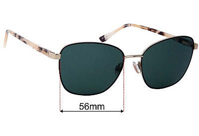 Collette Dinnigan Sun Rx 35  Replacement Lenses 56mm wide 