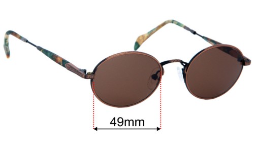 Sunglass Fix Replacement Lenses for Dakota Smith 1041 Western Blues - 49mm Wide 