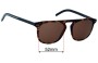 Sunglass Fix Replacement Lenses for Christian Dior Homme Black Tie 249 - 52mm Wide 