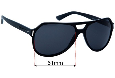 Dolce & Gabbana DG4224  Replacement Lenses 61mm wide 