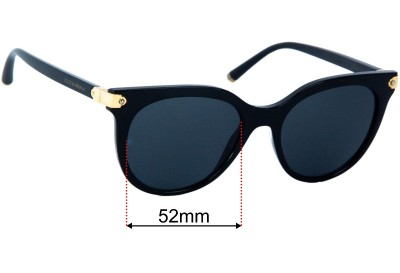 Dolce & Gabbana DG6117 Replacement Lenses 52mm wide 