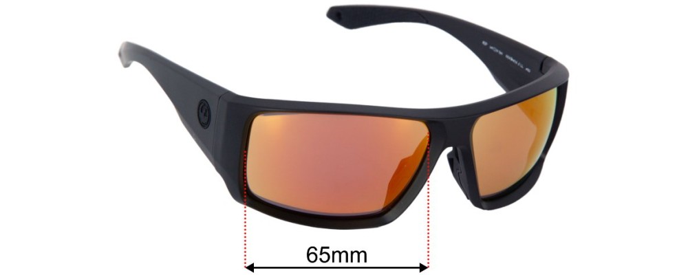 Sunglass Fix Replacement Lenses for Dragon Equinox X LL  - 65mm Wide