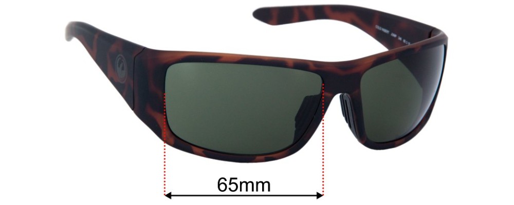 Sunglass Fix Replacement Lenses for Dragon Jump  - 65mm Wide