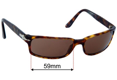 Persol 2721-S Replacement Lenses 59mm wide 