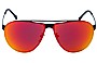 Police SPL 166 Replacement Sunglass Lenses - Front View 