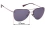 Sunglass Fix Replacement Lenses for Prada SPS53R  - 57mm Wide 