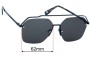 Sunglass Fix Replacement Lenses for Prive Revaux The One  - 62mm Wide 