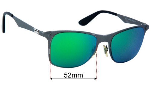 Ray Ban RB3521 Replacement Lenses 52mm wide 