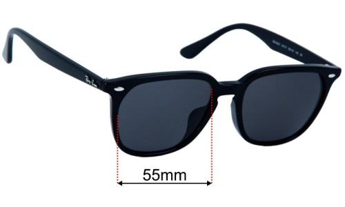 Ray Ban RB4362F Replacement Lenses 55mm wide 