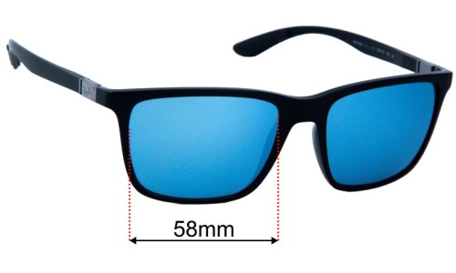 Ray Ban RB4385 Liteforce  Replacement Lenses 58mm wide 