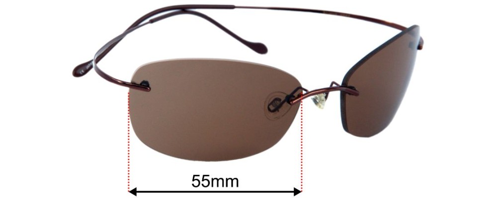 Sunglass Fix Replacement Lenses for Serengeti Stratus  - 58mm Wide
