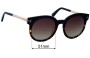 Sunglass Fix Replacement Lenses for Tom Ford Janina TF435 - 51mm Wide 